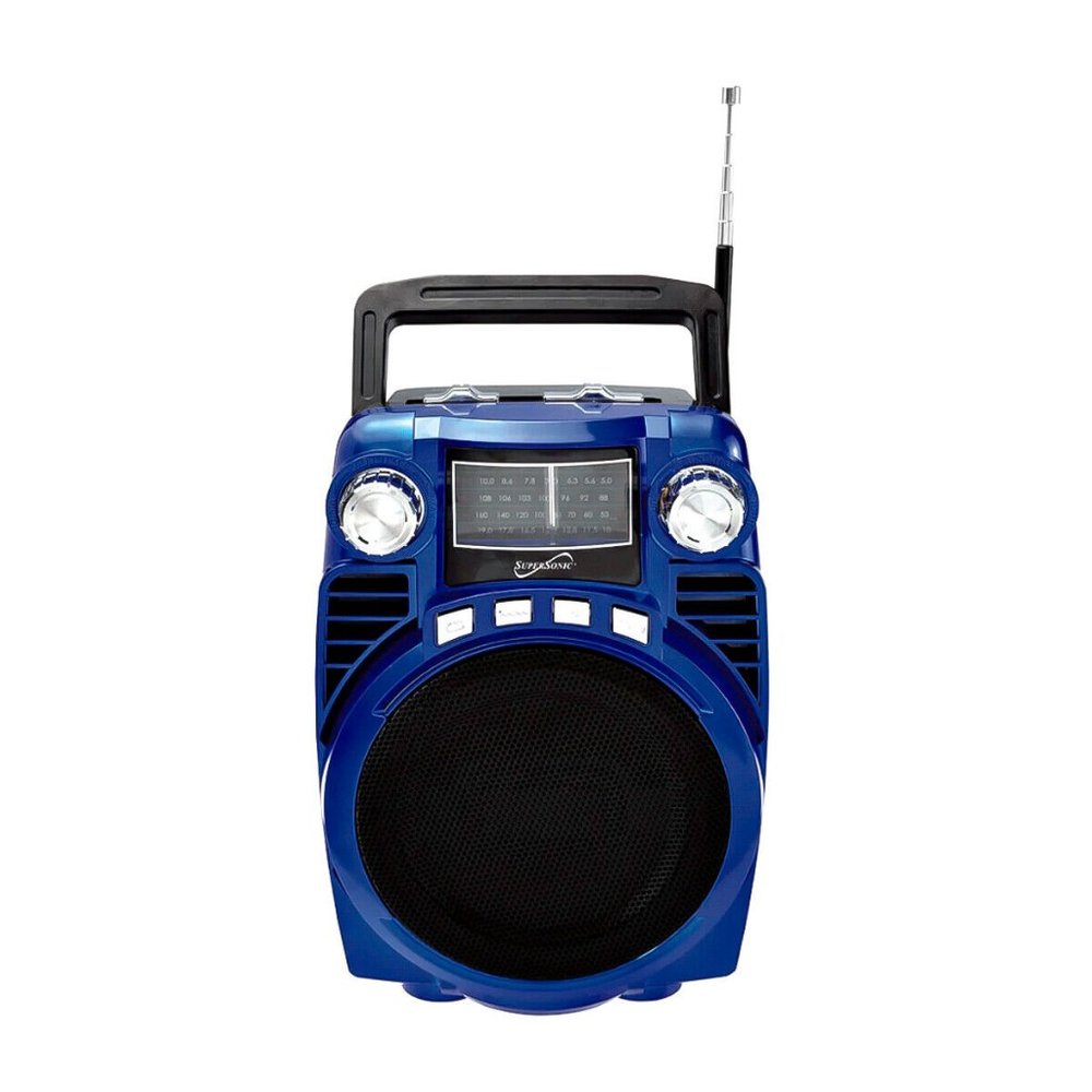 New Blue Supersonic SC-1390BT Portable Rechargeable Speaker +Bluetooth + Radio